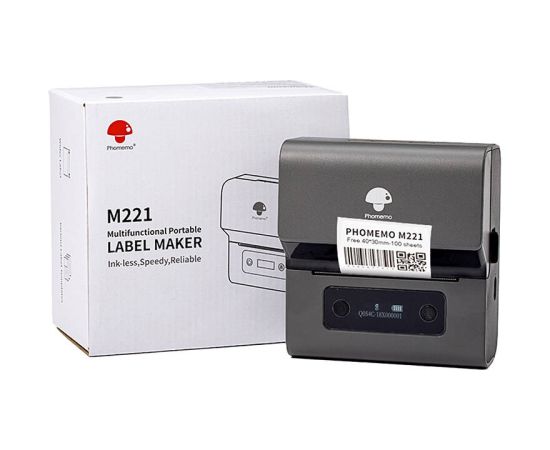 Phomemo M221 portable label printer (gray-black)