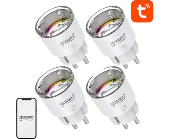 Gosund EP2 WiFi smart socket, 4 pieces (four-pack) 10A Tuya