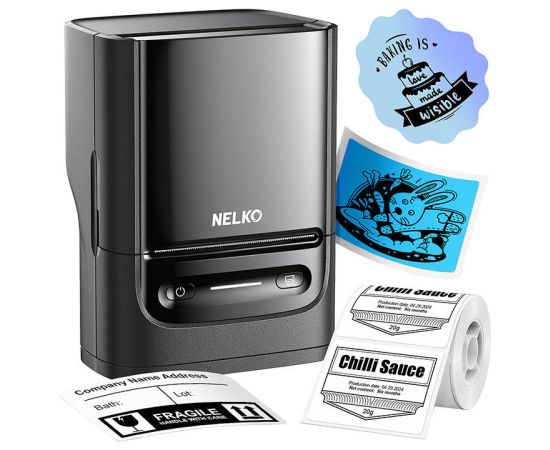 Nelko PM220 thermal label printer (black)