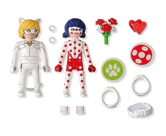 Playmobil Zestaw figurek Miraculum 71865 lubne marzenia Biedronki i Czarnego Kota