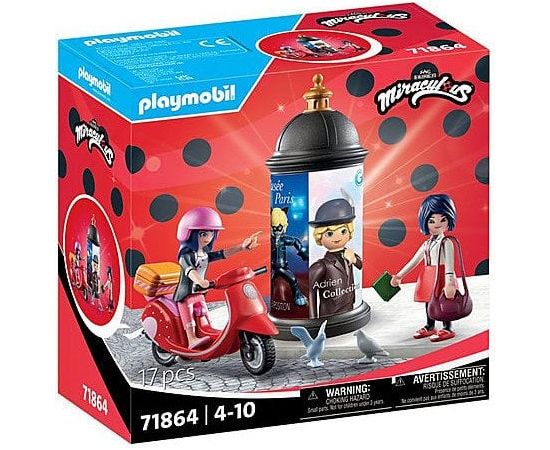 Playmobil Zestaw figurek Miraculum 71864 Przejażdżka skuterem po Paryżu