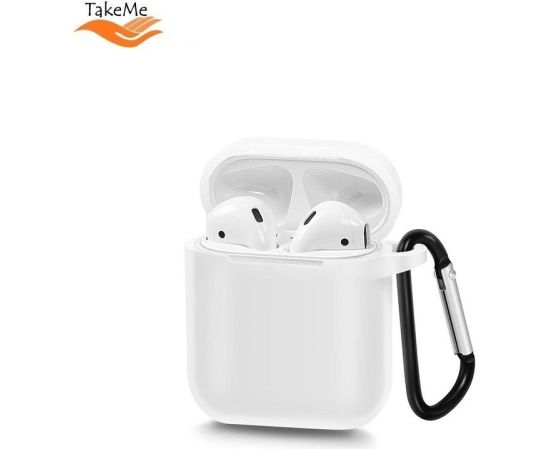 TakeMe Apple  Ultra-thin Soft Silicone protective case for AirPods White