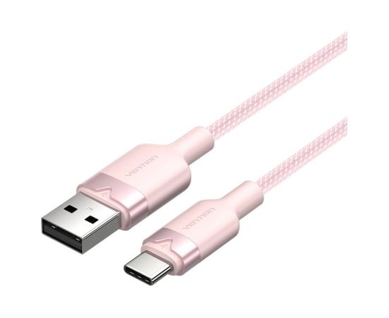USB 2.0 A to USB-C 3A cable Vention CTNPH 2M (pink)