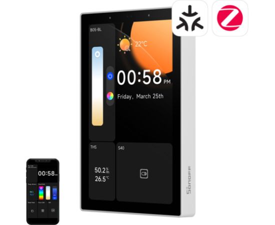 SONOFF NSPanel Pro 120 Smart Control Panel Matter WiFi/Bluetooth/ZigBee (white)