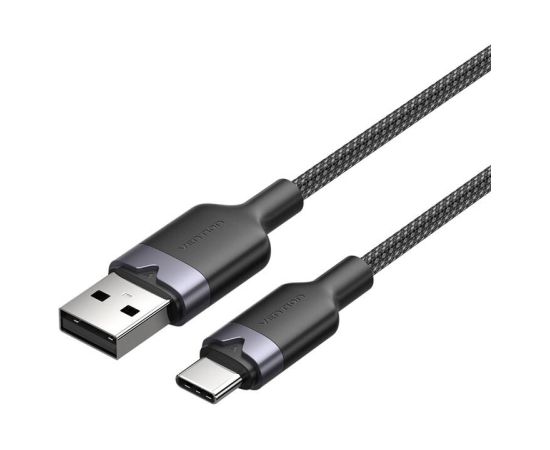 USB 2.0 A to USB-C 3A cable Vention CTNBH 2M (black)