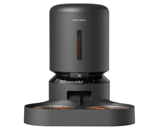 Petlibro Granary camera kama dispenser with double bowl, 5L (black)
