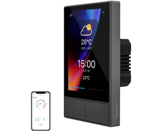 Smart WiFi control panel SONOFF NSPanel (black, 120mm)