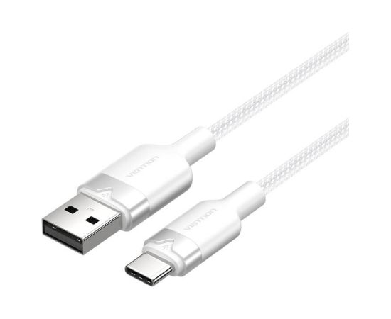 USB 2.0 A to USB-C 3A cable Vention CTNWH 2M (white)