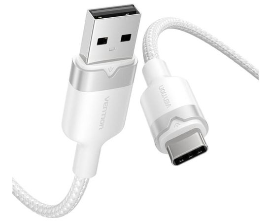 USB 2.0 A to USB-C 3A cable Vention CTNWH 2M (white)