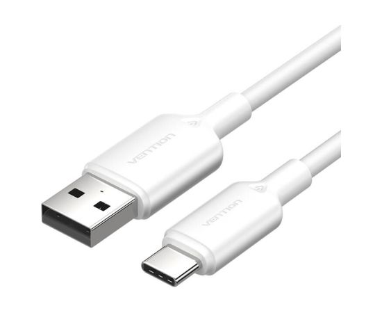 USB 2.0 A to USB-C 3A cable Vention CTQWF 1M (white)