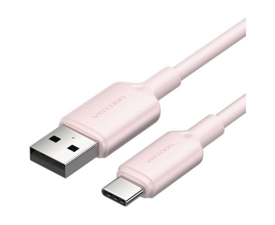 USB 2.0 A to USB-C 3A cable Vention CTQPF 1M (pink)