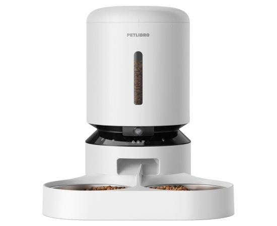 Petlibro Granary camera feed dispenser with double bowl, 5L (white)