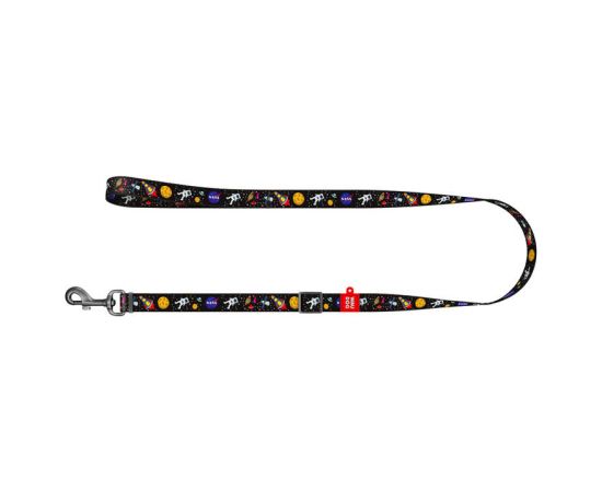 Waudog nylon dog leash, "NASA" pattern, 20 mm wide, 152-183 cm long
