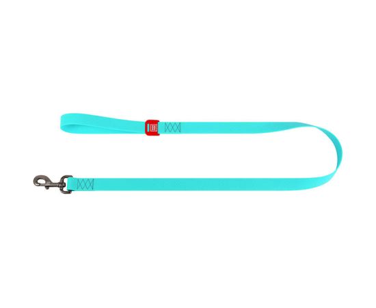 WAUDOG waterproof luminescent dog leash 25mm wide, 183 cm long turquoise