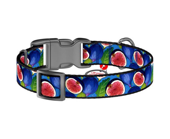 Waudog "Fig" nylon dog collar with QR code, size XL Citas preces Waudog "Fig" nylon dog collar with QR code, size XL Citas preces