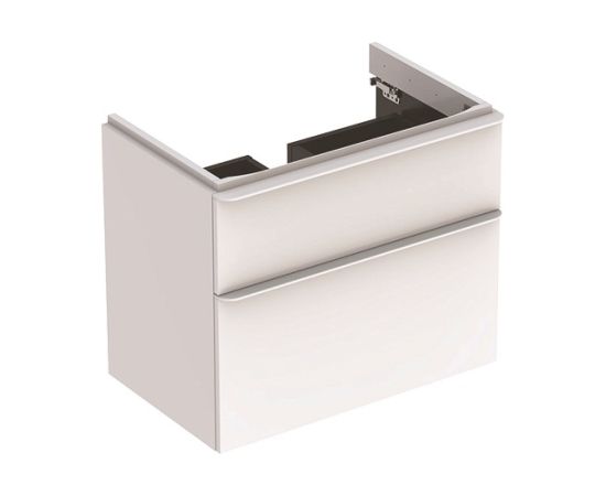 Geberit izlietnes skapis Smyle Square, 584x470 mm, h=617 mm, 2A, high gloss white