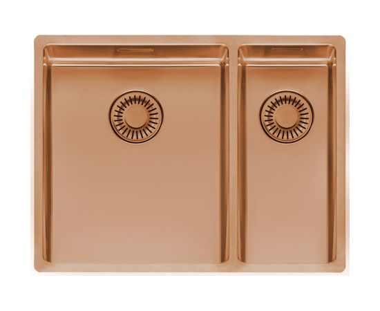 Reginox virtuves izlietne New York Comfort 34x40+18x40 (L), 1.5 bļoda, 580x440 mm, copper II