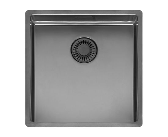 Reginox virtuves izlietne New York Comfort 40x40 (L), viena bļoda, 440x440 mm, gun metal II