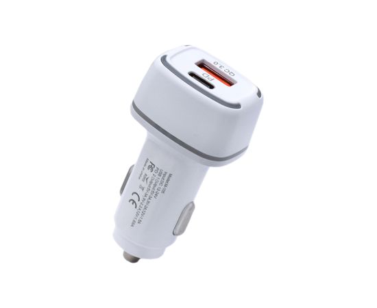 Автомобильное зарядное устройство Goodbuy M-105 QC 3.0+PD | USB-A | Type-C белое
