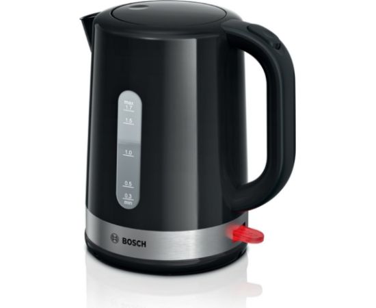 Bosch TWK6A513 electric kettle 1.7 L 2200 W Black, Stainless steel