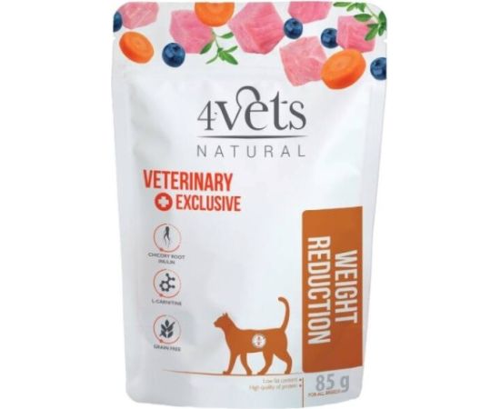 4VETS Natural Weight Reduction - wet cat food - 85g