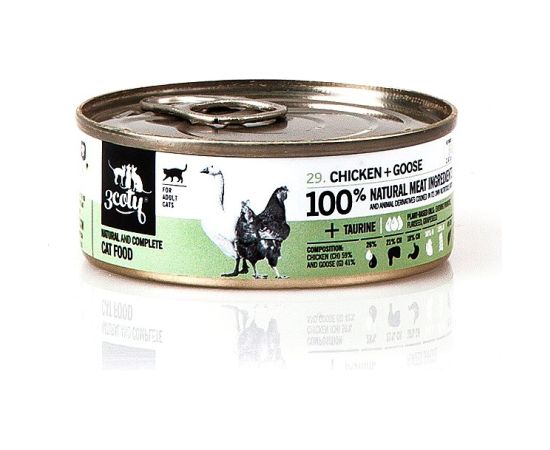 3COTY Chicken with goose - wet cat food - 80g