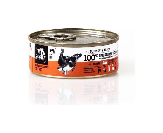3COTY Turkey with duck - wet cat food - 80g