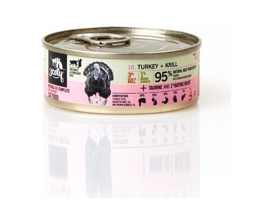 3COTY Turkey with krill Coat support - wet cat food - 80g