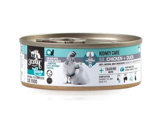 3Coty CHICKEN + DUCK Care for cats with sensitive kidneys 80g