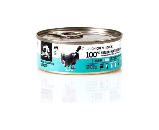 3COTY Chicken with duck - wet cat food - 80g