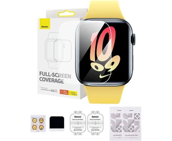 Baseus 45mm Protective Film for AP Watch 7/8, Clear