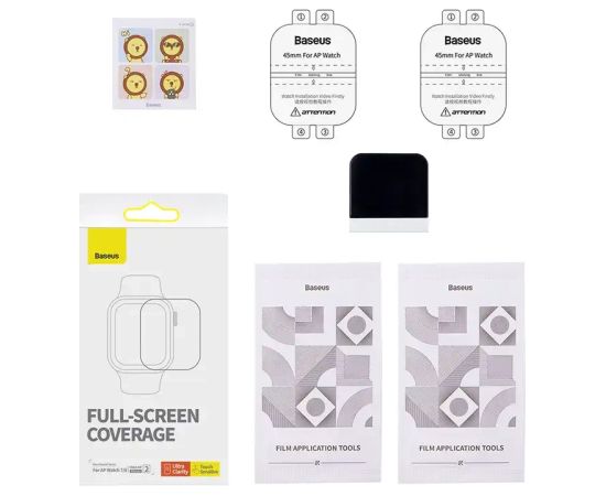 Baseus 45mm Protective Film for AP Watch 7/8, Clear