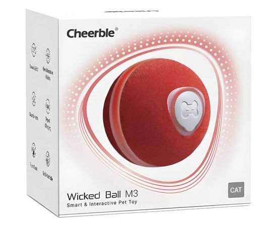 Cheerble Wicked Ball / Pet Toy M3 (red).