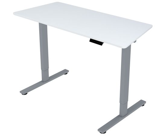 Desk ERGO FIT with 1 motor 120x68xH71,5-116cm, white/silver grey
