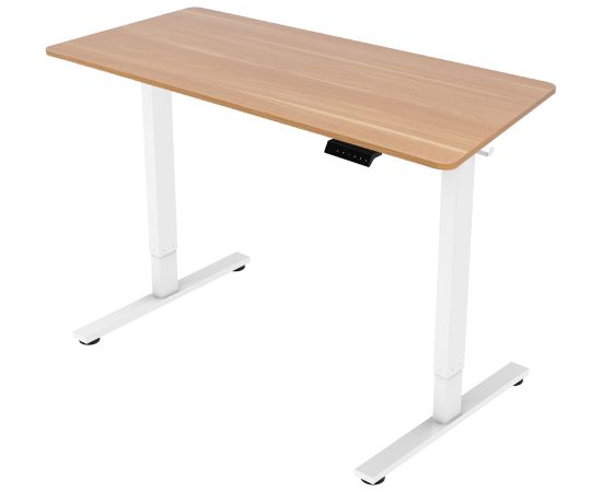 Desk ERGO FIT with 1 motor 120x68xH71,5-116cm, oak/white