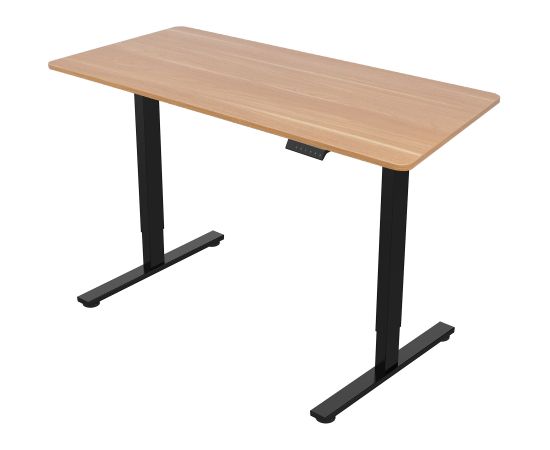 Rakstāmgalds ERGO FIT ar 1 motoru 120x68xH71,5-116cm, ozols/melns