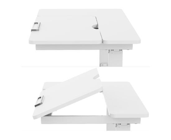 Bērnu rakstāmgalds ERGO KID ar 1 motoru 112x60xH56-80cm, balts