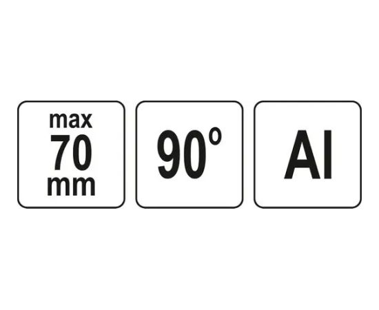 Leņķa Skrūvspīles 70X50mm YT-65136 YATO