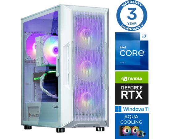 INTOP AQUA i7-14700F 64GB DDR5 2TB SSD M.2 NVME+2TB RTX5050 8GB WIN11 Personālie datori