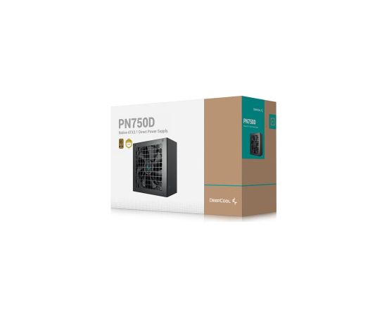 Power Supply DEEPCOOL PN750D 750 Watts Efficiency 80 PLUS GOLD PFC Active MTBF 100000 hours R-PN750D-FC0B-EU-V2