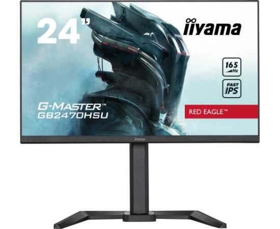 LCD Monitor IIYAMA GB2470HSU-B5 24" Panel IPS 1920x1080 16:9 165Hz Matte 0.8 ms Speakers Pivot Height adjustable Tilt Colour Black GB2470HSU-B5