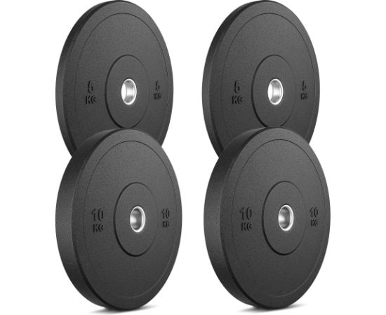Cietgumijas svaru disku komplekts - MW-Bumper - 30 kg / 2 x 10 kg + 2 x 5 kg - Marbo Sport