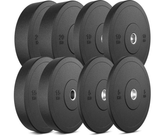 Cietgumijas svaru disku komplekts - MW-Bumper - 100 kg - Marbo Sport
