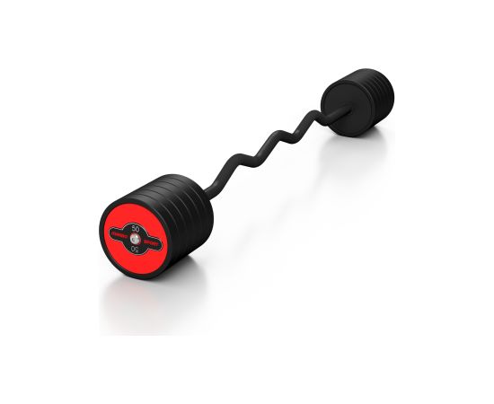 Liektais stienis ar fiksēto svaru 1 gab. Barbell 50 kg - Marbo Sport