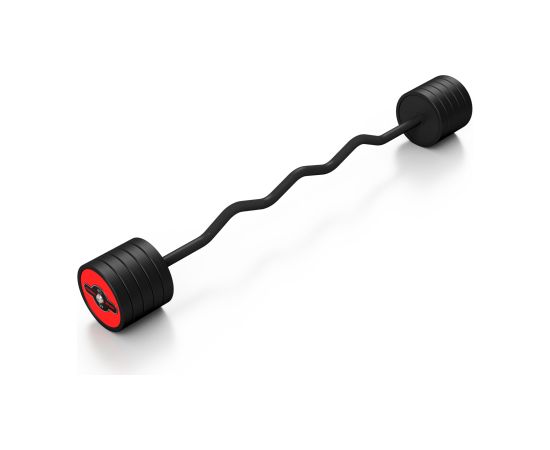 Liektais stienis ar fiksēto svaru 1 gab. Barbell 45 kg - Marbo Sport