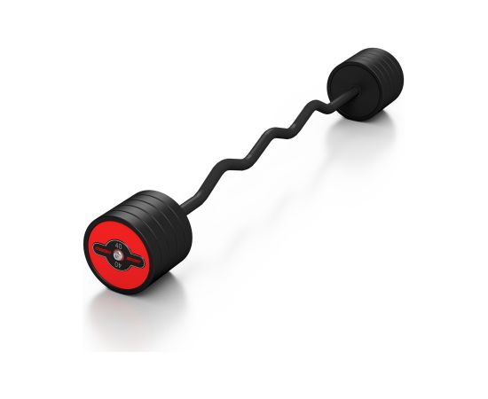 Liektais stienis ar fiksēto svaru 1 gab. Barbell 40 kg - Marbo Sport