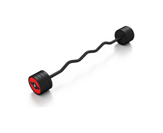 Liektais stienis ar fiksēto svaru 1 gab. Barbell 35 kg - Marbo Sport