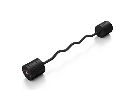 Liektais stienis ar fiksēto svaru 1 gab. Barbell 55 kg - Marbo Sport