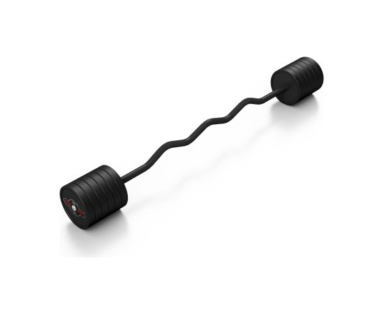 Liektais stienis ar fiksēto svaru 1 gab. Barbell 50 kg - Marbo Sport