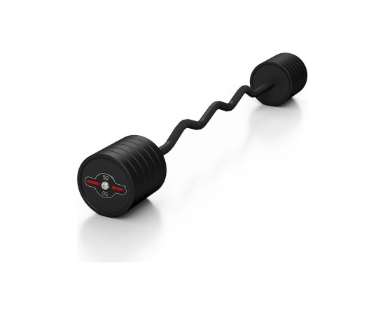 Liektais stienis ar fiksēto svaru 1 gab. Barbell 50 kg - Marbo Sport